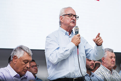 O deputado federal Pedro Westphalen, que encaminhou o projeto para Câmara dos Deputados, esteve presente
