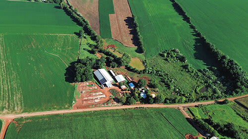 Área da propriedade da Agropecuária Kraemer