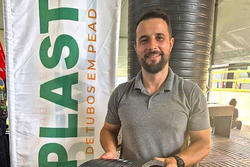 O diretor da Geplast Indústria de Plásticos Ltda, Érico Razera, comemorou a participação na feira